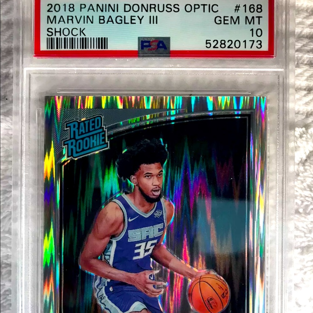 MARVIN BAGLEY 2018 19 DONRUSS OPTIC RATED ROOKIE RC SHOCK PRIZM PSA 10 KINGS